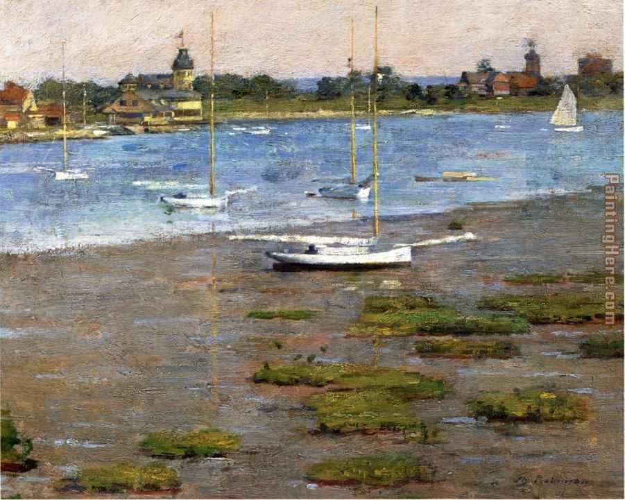 The Anchorage Cos Cob painting - Theodore Robinson The Anchorage Cos Cob art painting